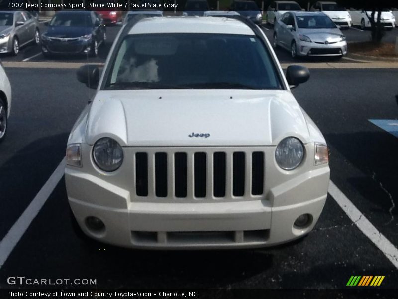 Stone White / Pastel Slate Gray 2007 Jeep Compass Sport