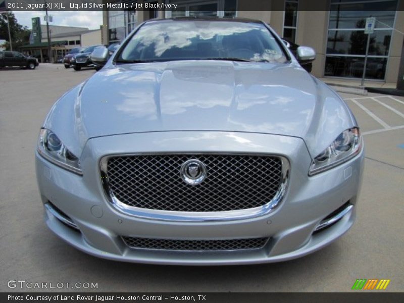 Liquid Silver Metallic / Jet Black/Ivory 2011 Jaguar XJ XJL