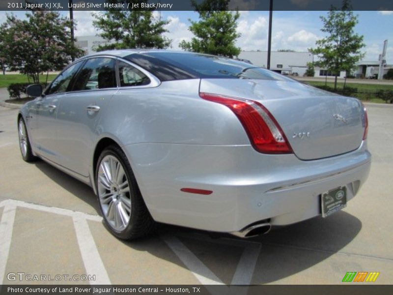 Liquid Silver Metallic / Jet Black/Ivory 2011 Jaguar XJ XJL