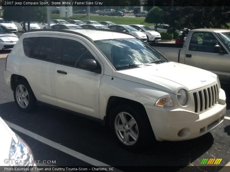 Stone White / Pastel Slate Gray 2007 Jeep Compass Sport
