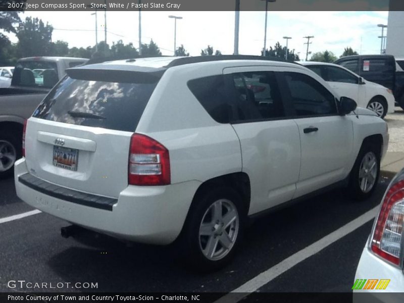 Stone White / Pastel Slate Gray 2007 Jeep Compass Sport