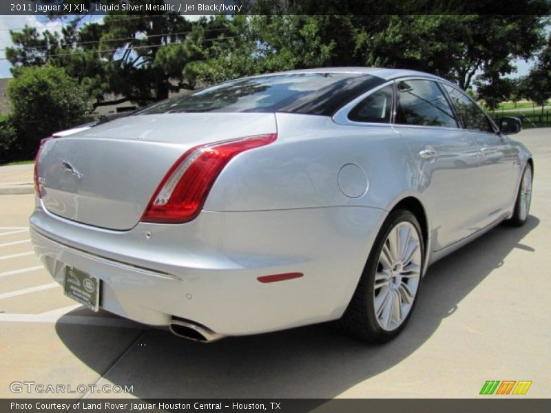 Liquid Silver Metallic / Jet Black/Ivory 2011 Jaguar XJ XJL