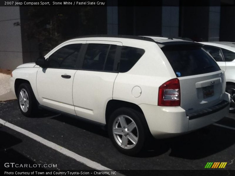 Stone White / Pastel Slate Gray 2007 Jeep Compass Sport
