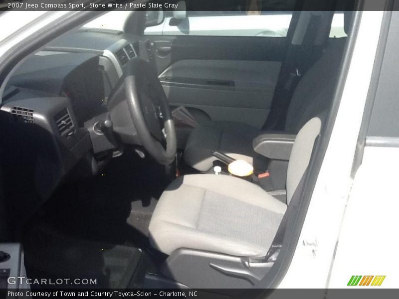 Stone White / Pastel Slate Gray 2007 Jeep Compass Sport