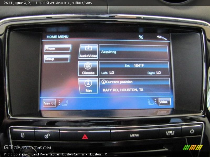 Liquid Silver Metallic / Jet Black/Ivory 2011 Jaguar XJ XJL