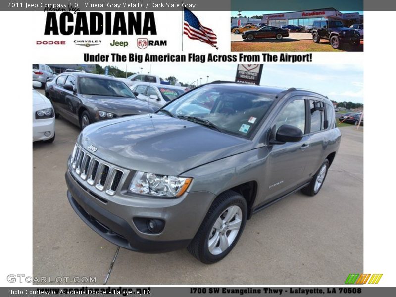 Mineral Gray Metallic / Dark Slate Gray 2011 Jeep Compass 2.0