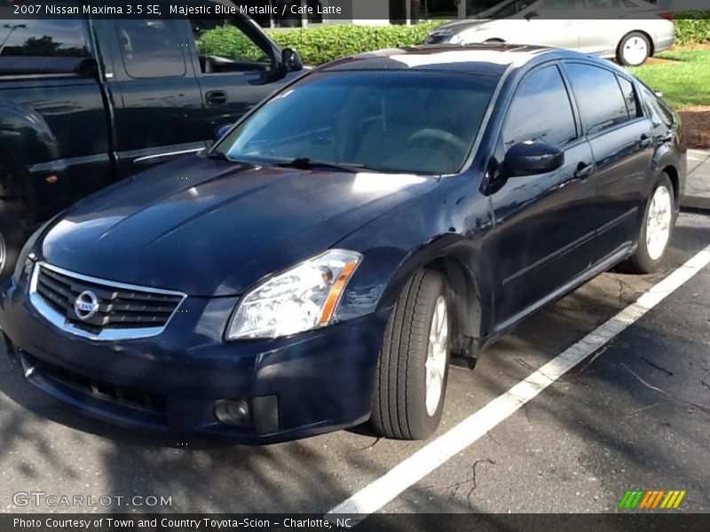 Majestic Blue Metallic / Cafe Latte 2007 Nissan Maxima 3.5 SE