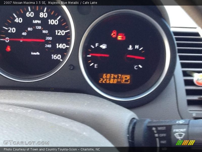 Majestic Blue Metallic / Cafe Latte 2007 Nissan Maxima 3.5 SE