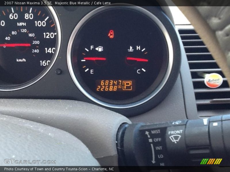 Majestic Blue Metallic / Cafe Latte 2007 Nissan Maxima 3.5 SE