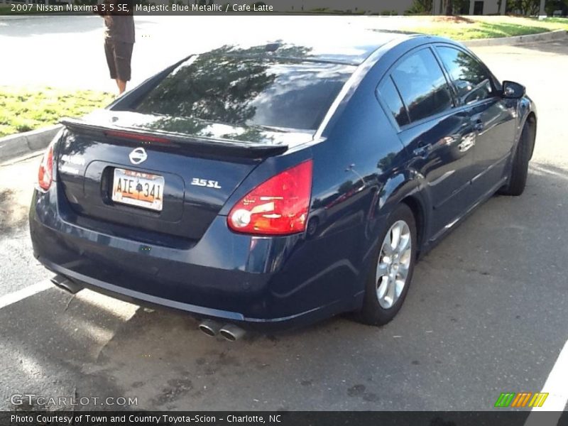 Majestic Blue Metallic / Cafe Latte 2007 Nissan Maxima 3.5 SE
