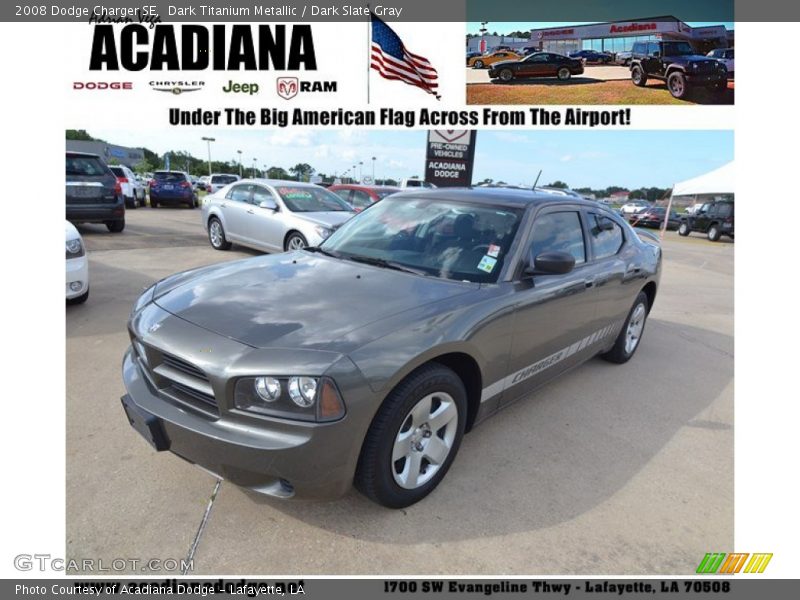 Dark Titanium Metallic / Dark Slate Gray 2008 Dodge Charger SE