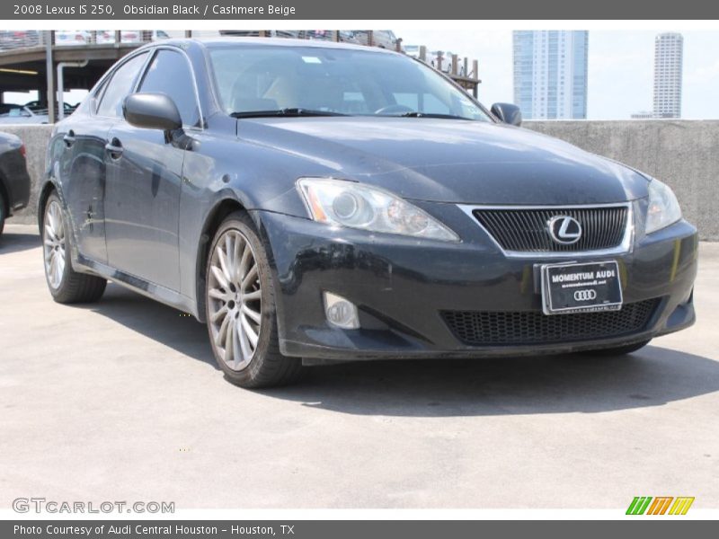 Obsidian Black / Cashmere Beige 2008 Lexus IS 250