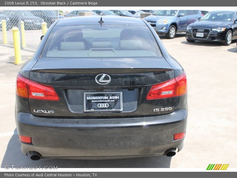 Obsidian Black / Cashmere Beige 2008 Lexus IS 250