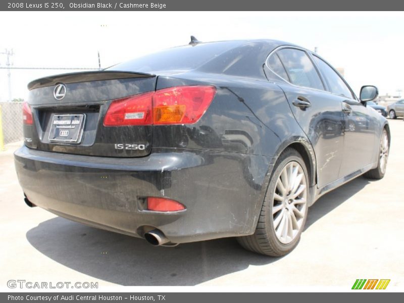 Obsidian Black / Cashmere Beige 2008 Lexus IS 250