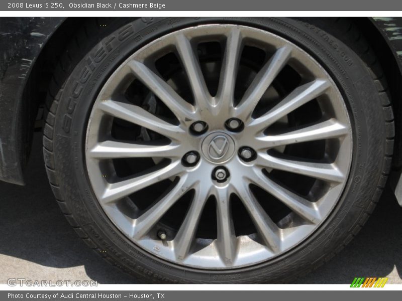 Obsidian Black / Cashmere Beige 2008 Lexus IS 250