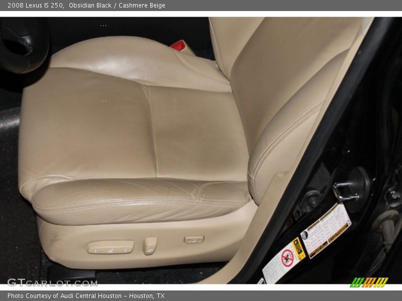 Obsidian Black / Cashmere Beige 2008 Lexus IS 250