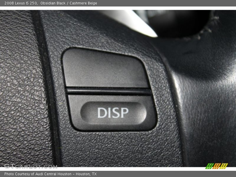 Obsidian Black / Cashmere Beige 2008 Lexus IS 250