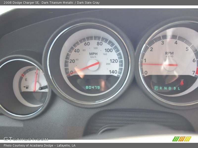 Dark Titanium Metallic / Dark Slate Gray 2008 Dodge Charger SE