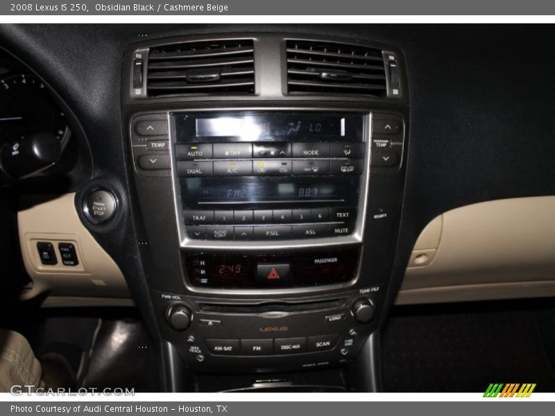 Obsidian Black / Cashmere Beige 2008 Lexus IS 250