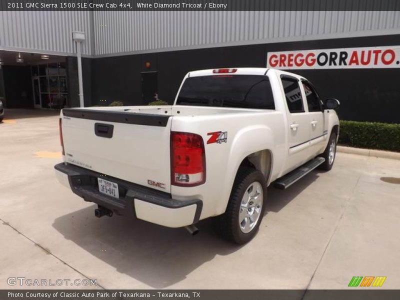 White Diamond Tricoat / Ebony 2011 GMC Sierra 1500 SLE Crew Cab 4x4