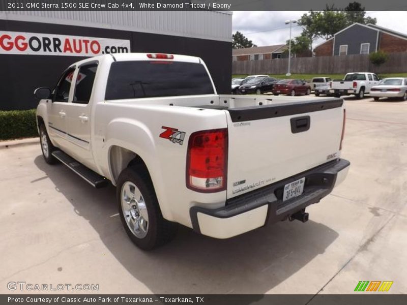 White Diamond Tricoat / Ebony 2011 GMC Sierra 1500 SLE Crew Cab 4x4