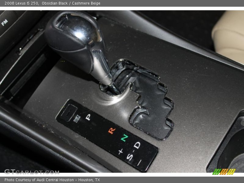 Obsidian Black / Cashmere Beige 2008 Lexus IS 250