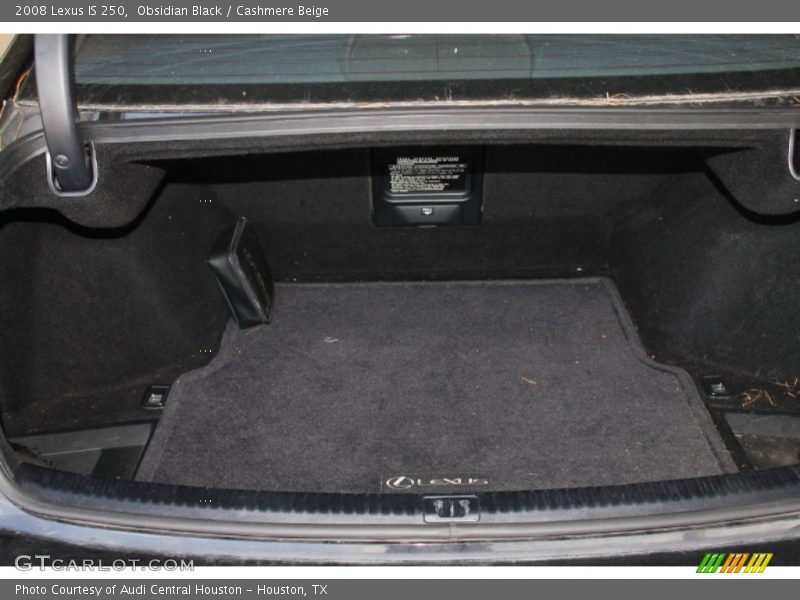 Obsidian Black / Cashmere Beige 2008 Lexus IS 250