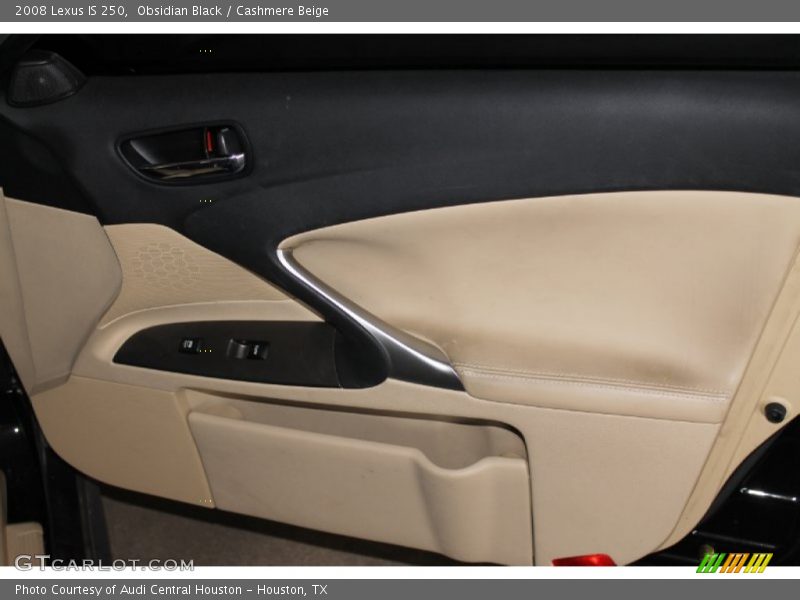 Obsidian Black / Cashmere Beige 2008 Lexus IS 250