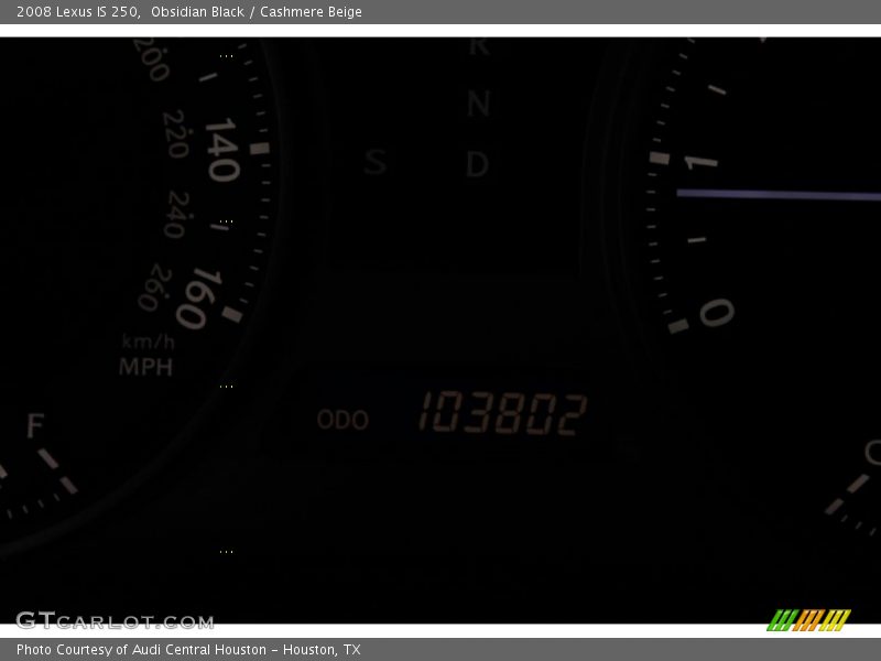 Obsidian Black / Cashmere Beige 2008 Lexus IS 250