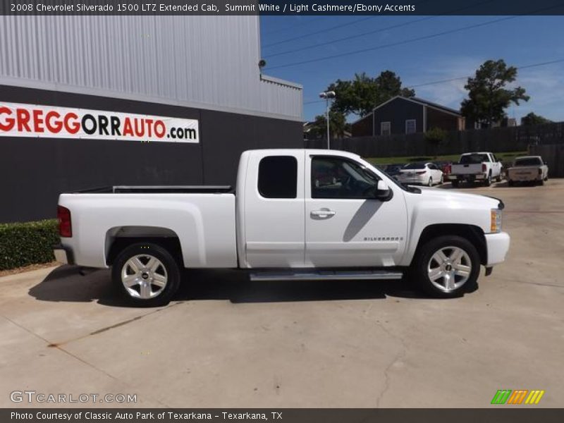 Summit White / Light Cashmere/Ebony Accents 2008 Chevrolet Silverado 1500 LTZ Extended Cab