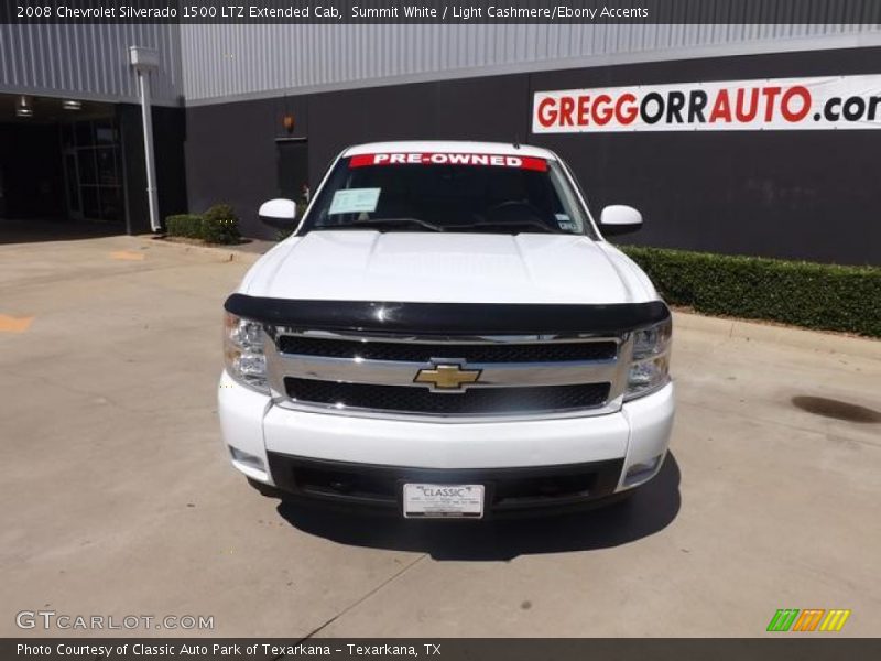 Summit White / Light Cashmere/Ebony Accents 2008 Chevrolet Silverado 1500 LTZ Extended Cab