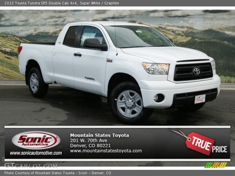Super White / Graphite 2013 Toyota Tundra SR5 Double Cab 4x4