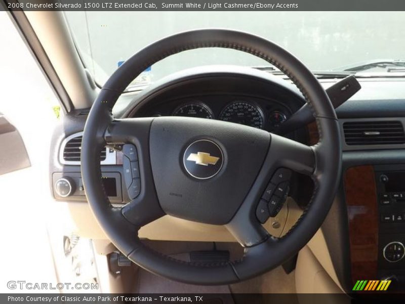 Summit White / Light Cashmere/Ebony Accents 2008 Chevrolet Silverado 1500 LTZ Extended Cab