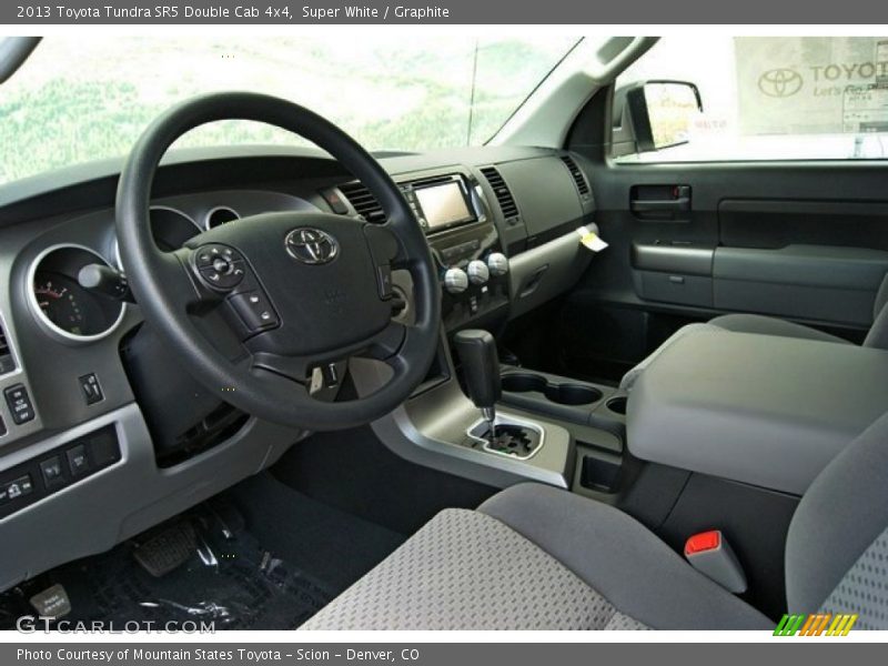 Super White / Graphite 2013 Toyota Tundra SR5 Double Cab 4x4
