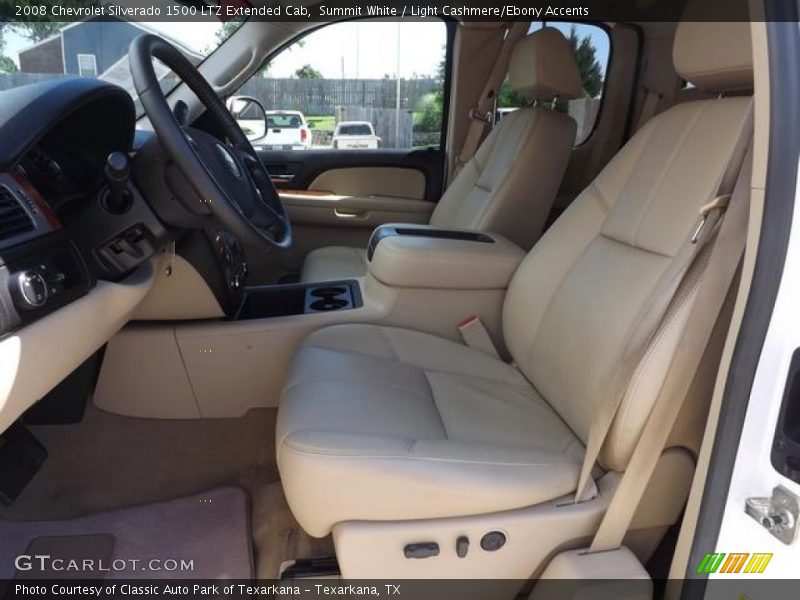 Summit White / Light Cashmere/Ebony Accents 2008 Chevrolet Silverado 1500 LTZ Extended Cab