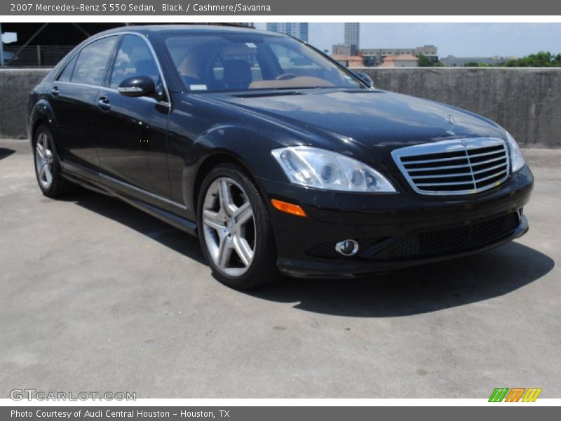 Black / Cashmere/Savanna 2007 Mercedes-Benz S 550 Sedan