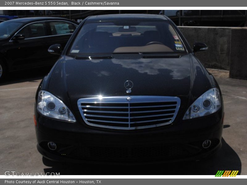 Black / Cashmere/Savanna 2007 Mercedes-Benz S 550 Sedan