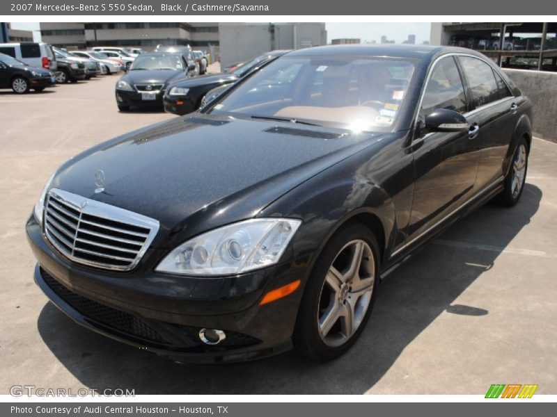 Black / Cashmere/Savanna 2007 Mercedes-Benz S 550 Sedan