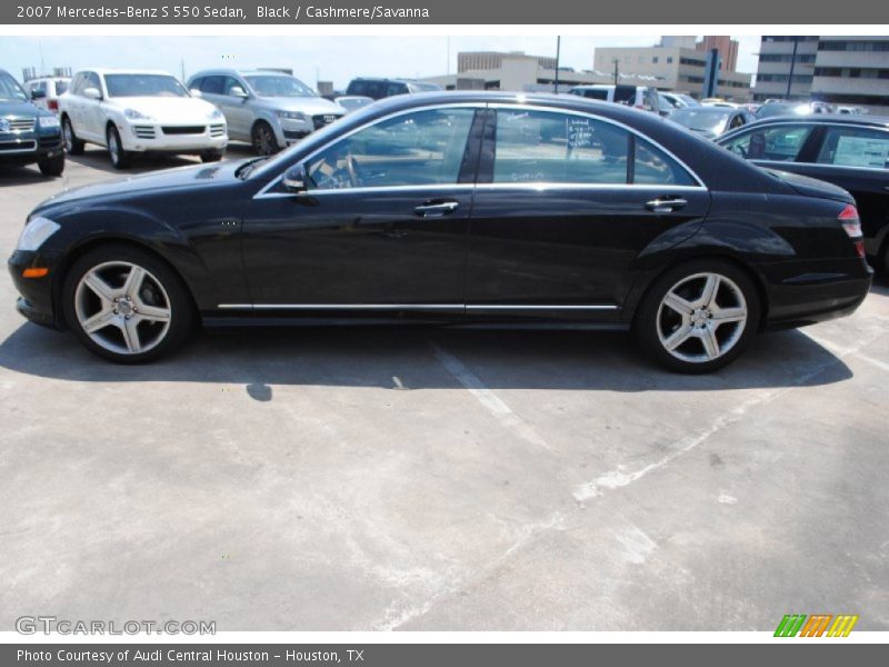 Black / Cashmere/Savanna 2007 Mercedes-Benz S 550 Sedan