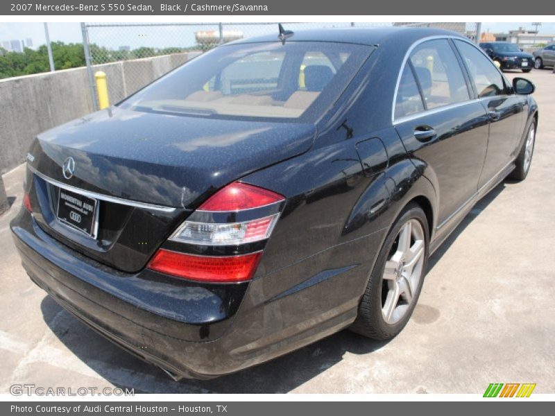 Black / Cashmere/Savanna 2007 Mercedes-Benz S 550 Sedan
