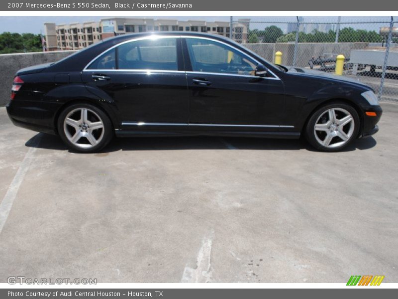 Black / Cashmere/Savanna 2007 Mercedes-Benz S 550 Sedan