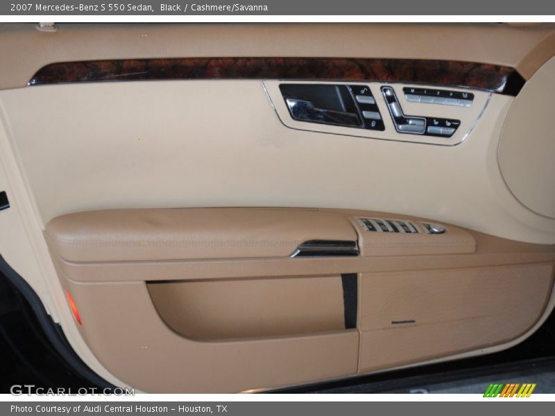 Black / Cashmere/Savanna 2007 Mercedes-Benz S 550 Sedan