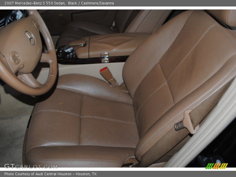 Black / Cashmere/Savanna 2007 Mercedes-Benz S 550 Sedan