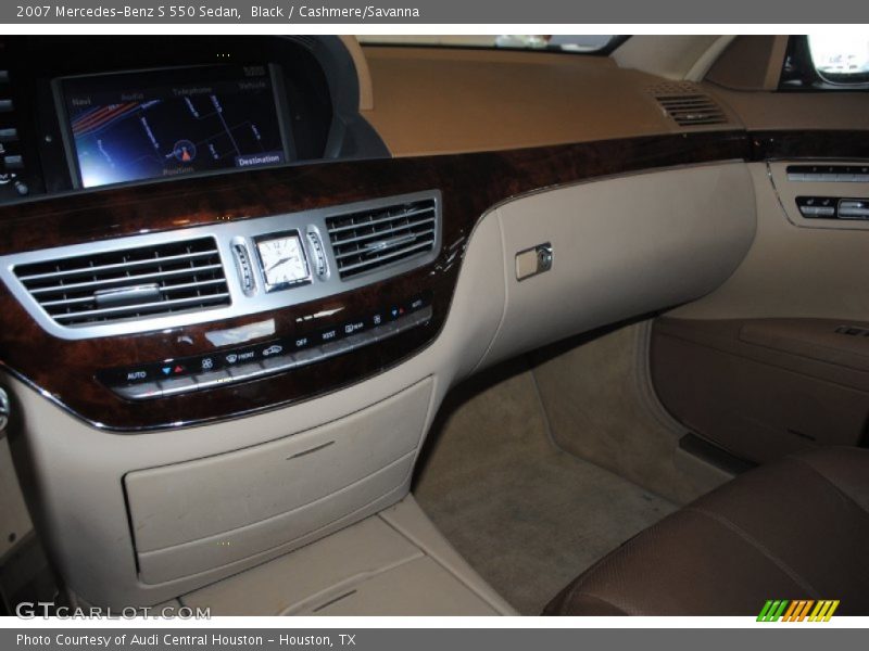 Black / Cashmere/Savanna 2007 Mercedes-Benz S 550 Sedan