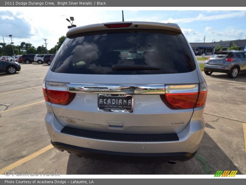 Bright Silver Metallic / Black 2011 Dodge Durango Crew