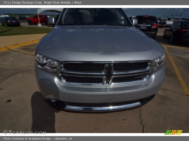 Bright Silver Metallic / Black 2011 Dodge Durango Crew