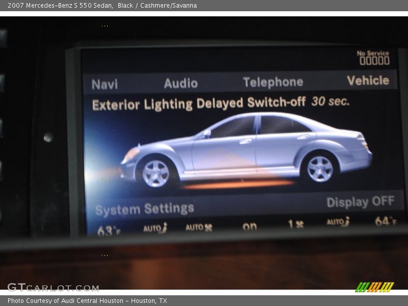 Black / Cashmere/Savanna 2007 Mercedes-Benz S 550 Sedan