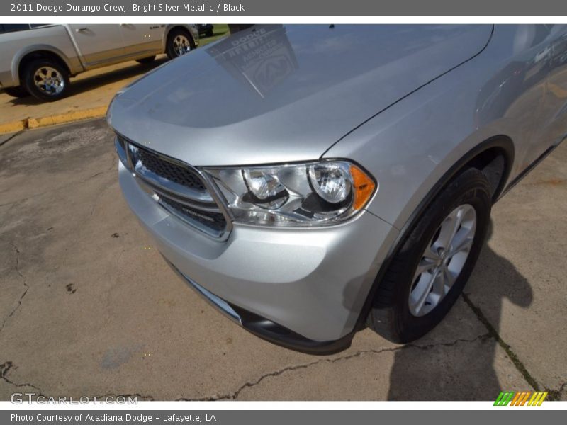 Bright Silver Metallic / Black 2011 Dodge Durango Crew