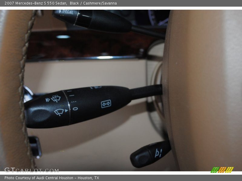 Black / Cashmere/Savanna 2007 Mercedes-Benz S 550 Sedan