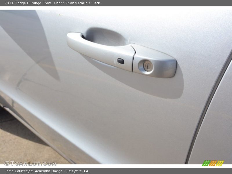 Bright Silver Metallic / Black 2011 Dodge Durango Crew